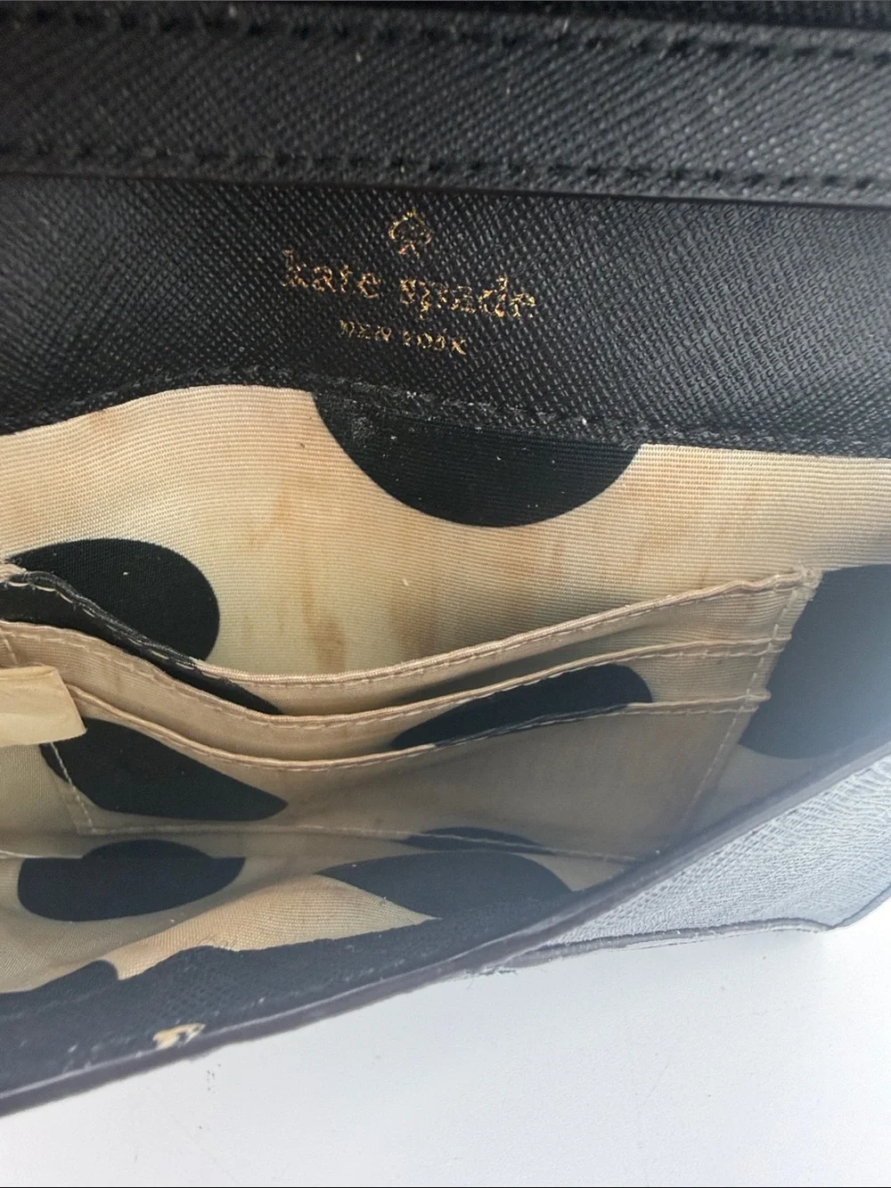 Kate Spade Cedar Street Monday Envelope Crossbody Bag saffiano leather READ